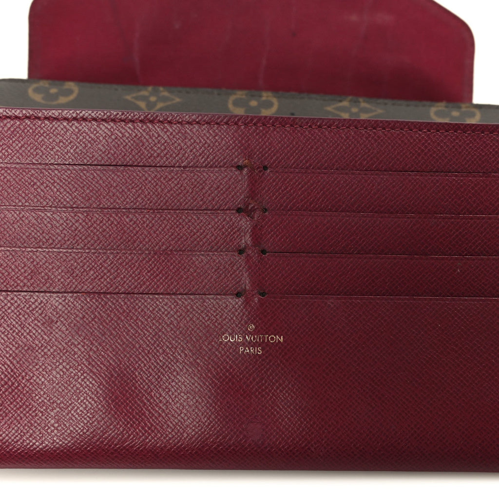 Monogram Pochette Felicie Chain Wallet Fuchsia