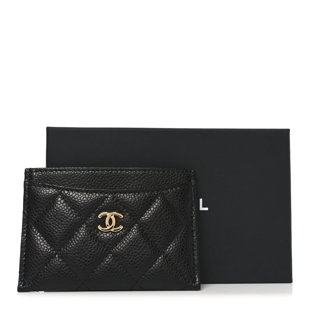 Caviar Quilted  Holder Black