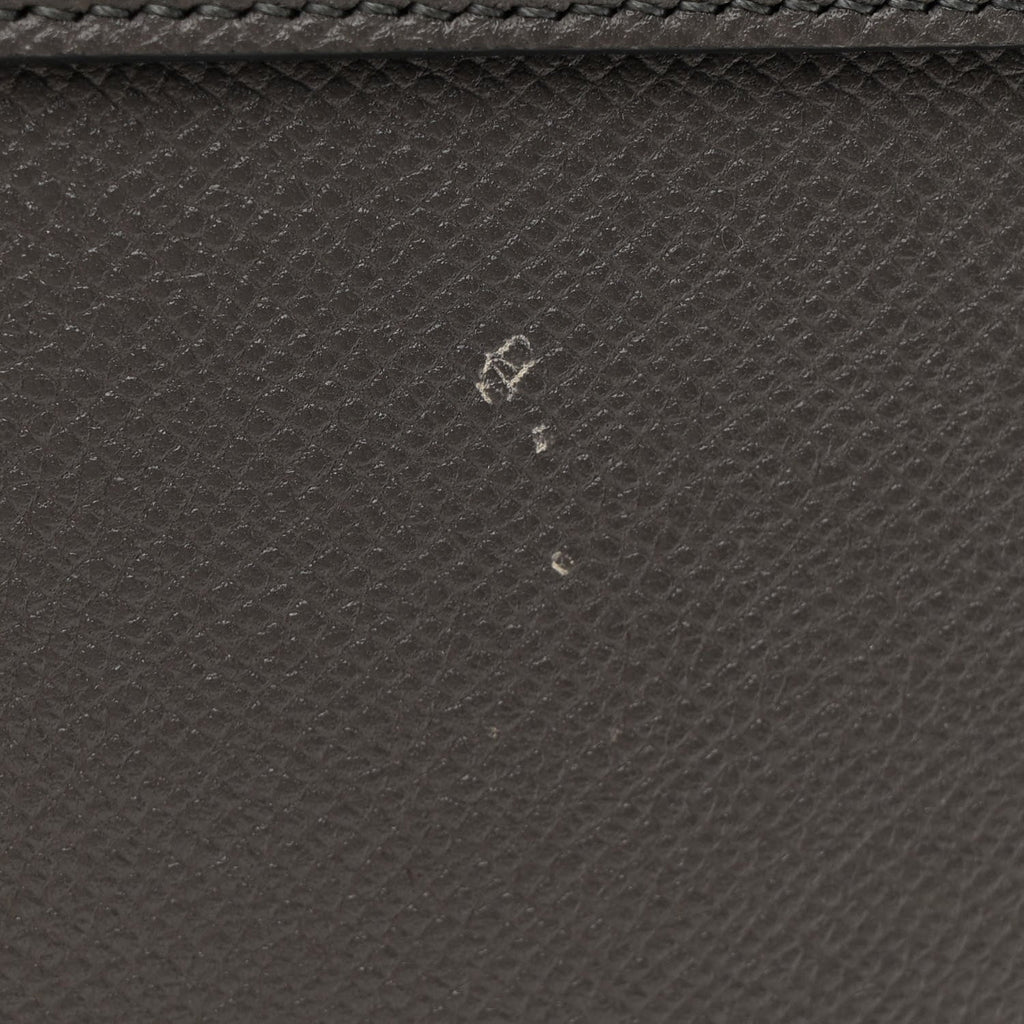 Grained Calfskin Mini Belt Bag Grey
