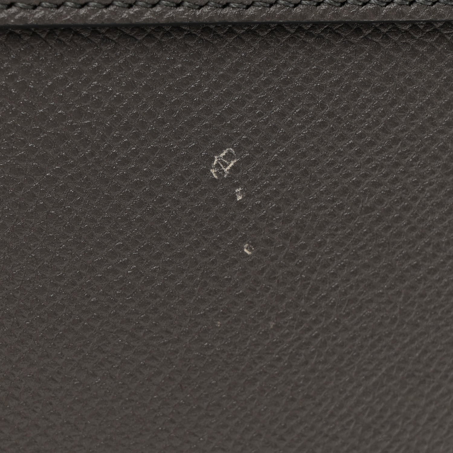 Grained Calfskin Mini Belt Bag Grey
