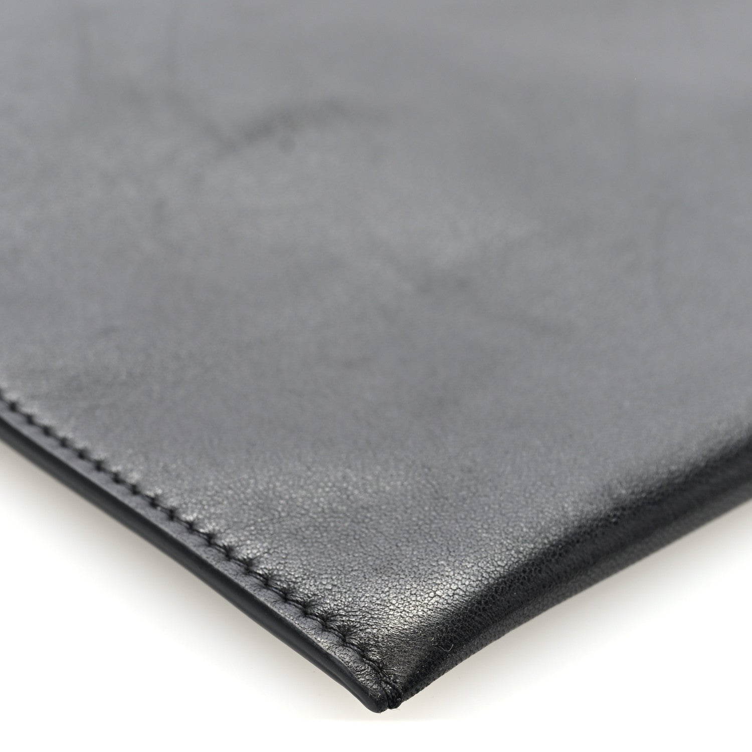 Vegetable Calfskin Medicine Pouch Black