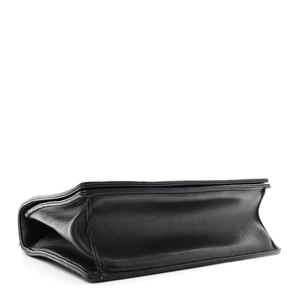Lambskin Multi Studded Medium Diorama Flap Bag Black
