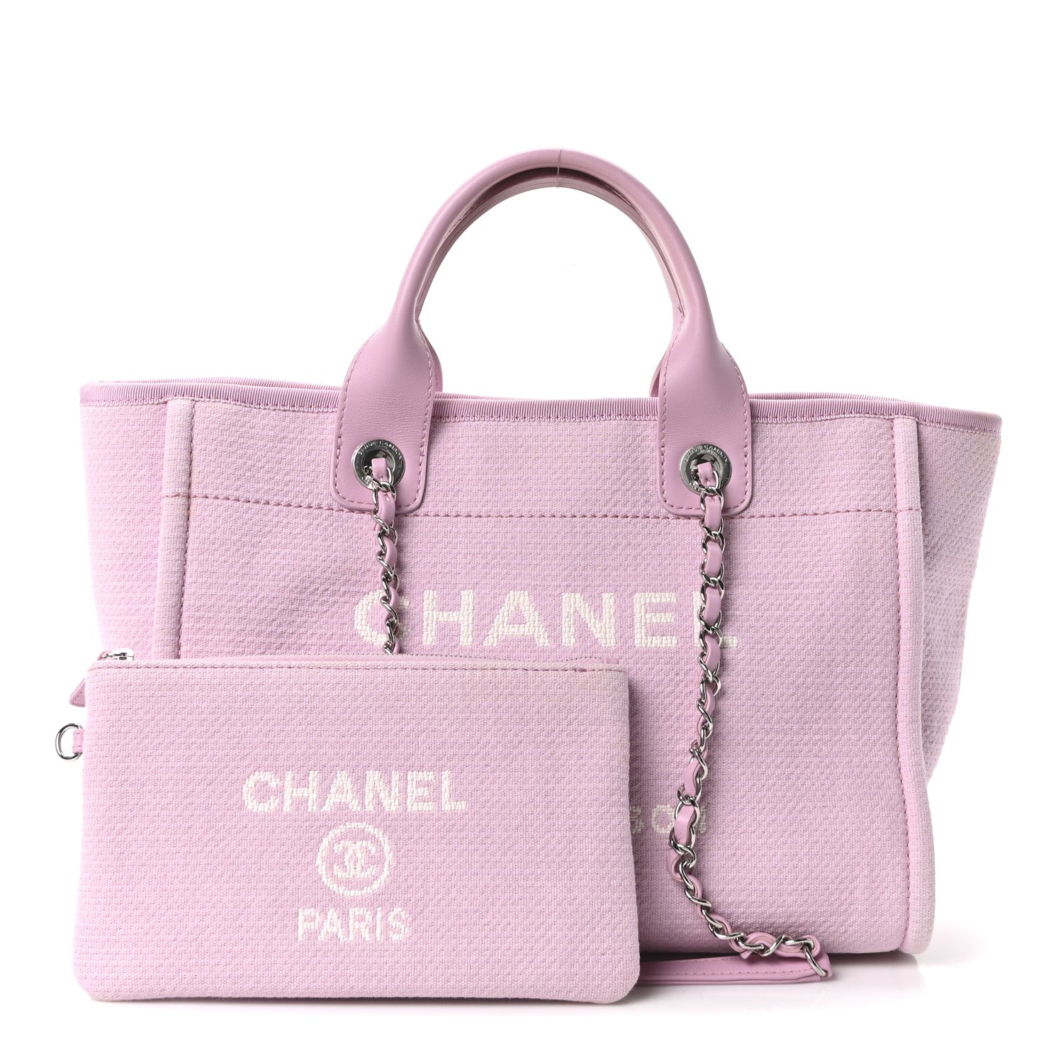 Mixed Fibers Small Deauville Tote Pink