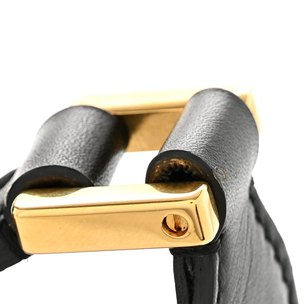 Calfskin Small Vlogo Chain Shoulder Bag Black