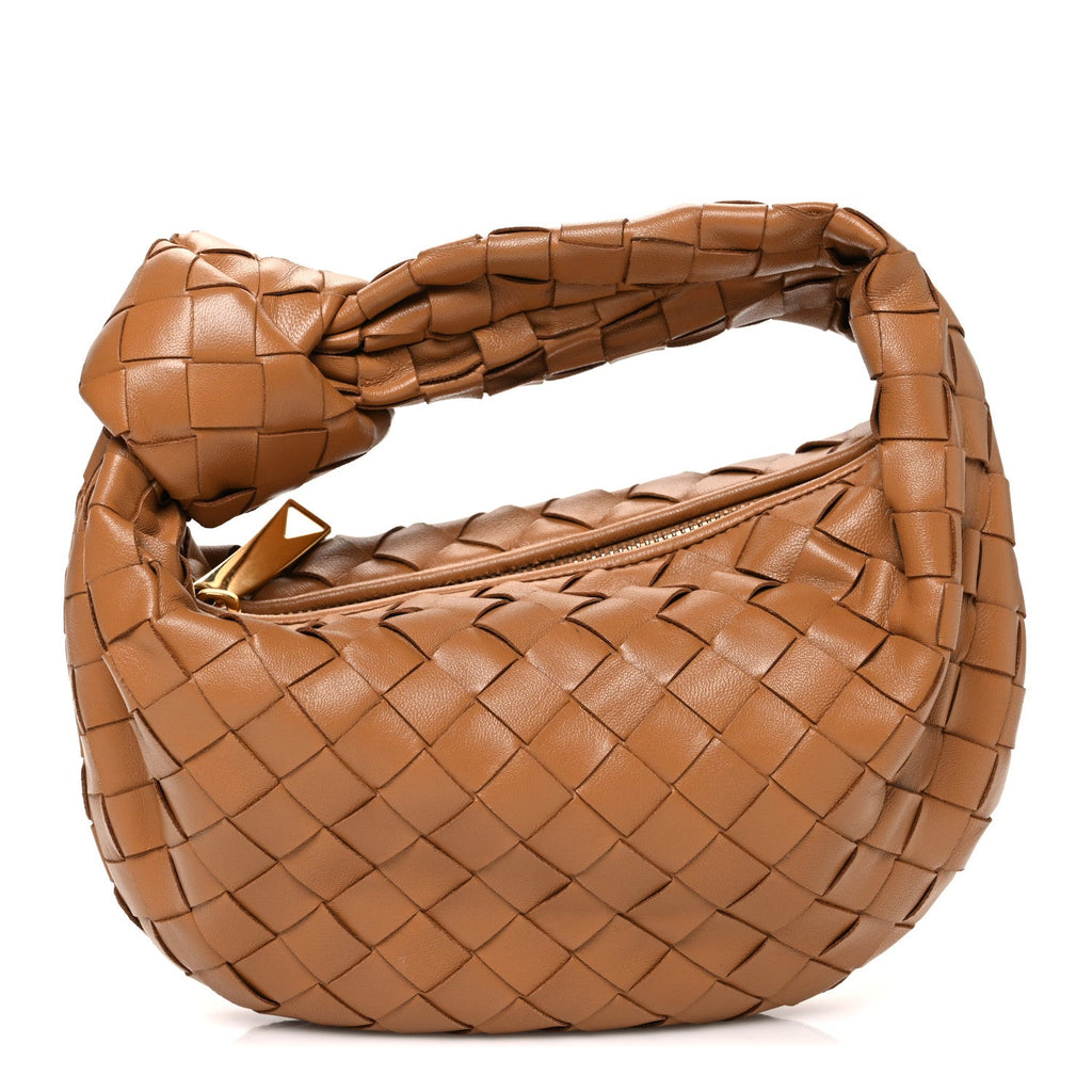 Nappa Intrecciato Mini Jodie Caramel
