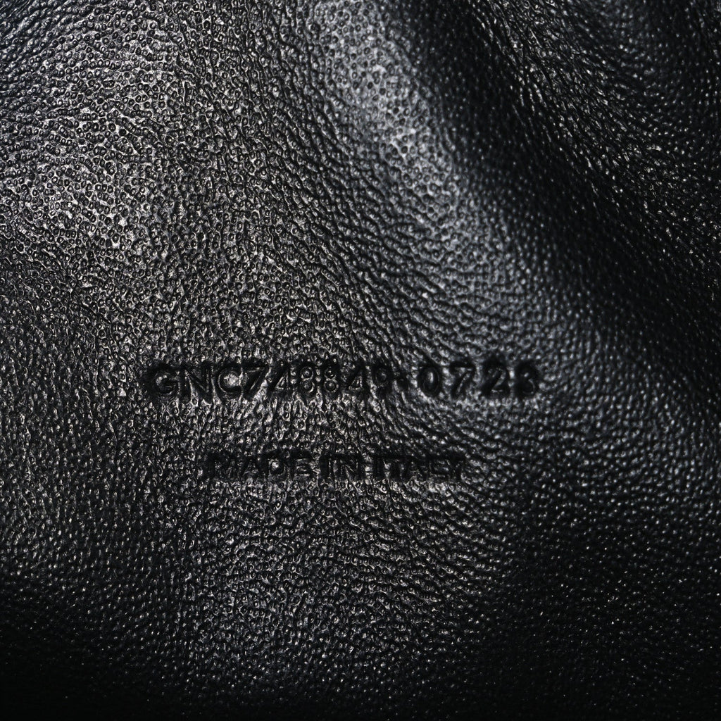 Calfskin Matelasse Monochrome Monogram Mini Lou Camera Bag Black