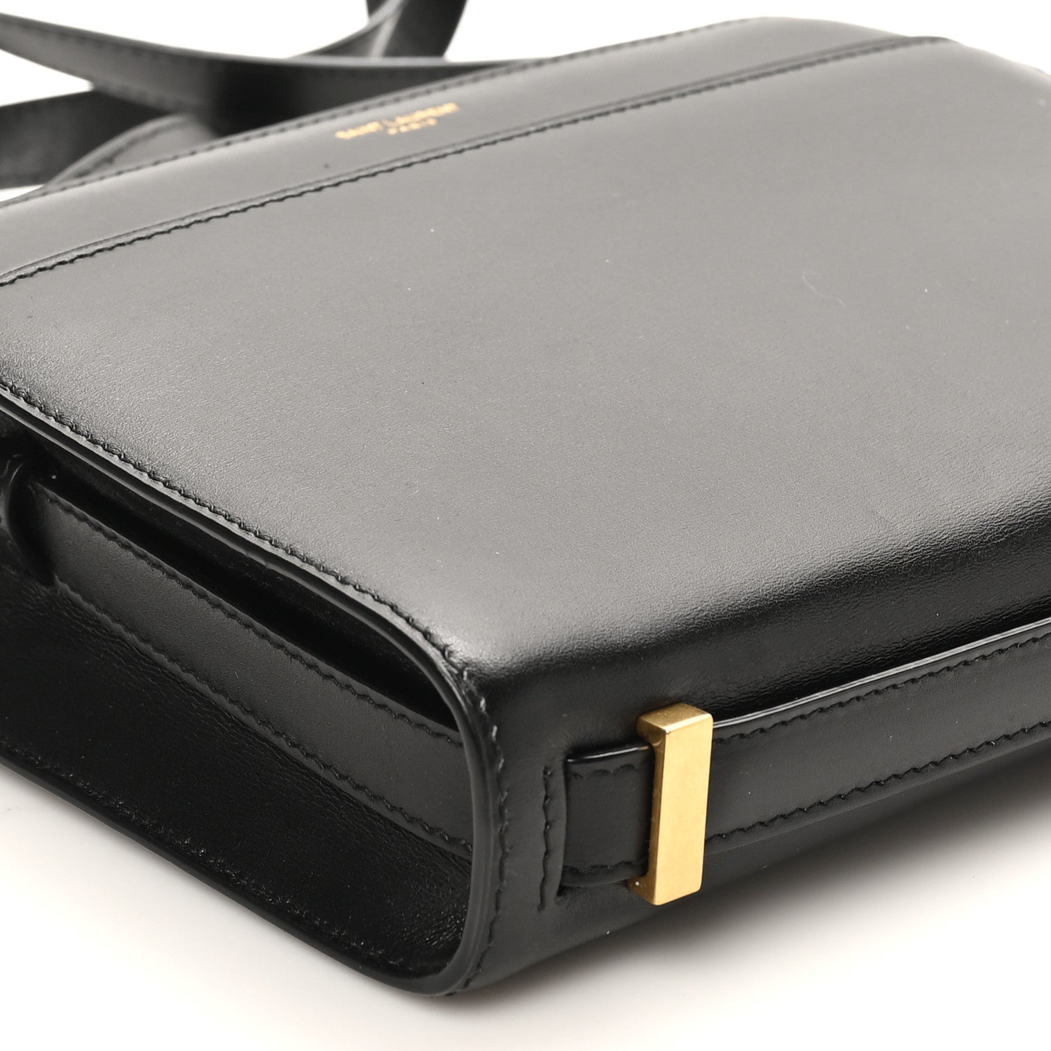 Calfskin Reverse Satchel Black