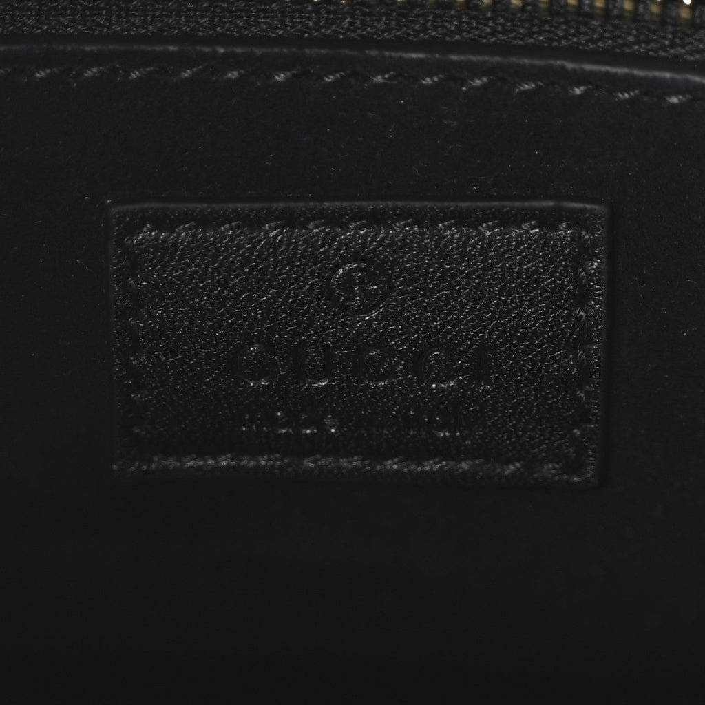 Calfskin Medium Emblem Shoulder Bag Black