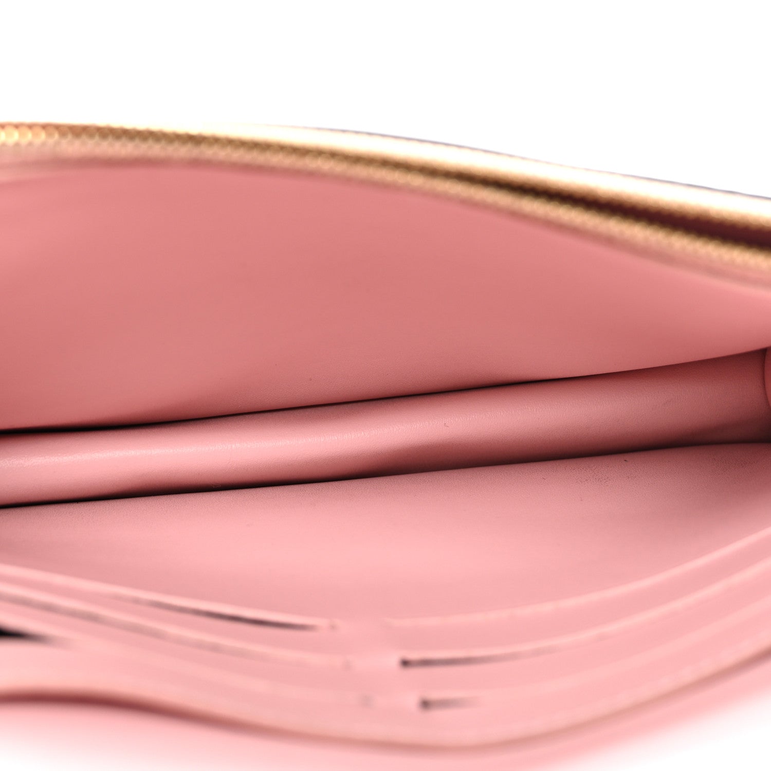 Monogram Flore Chain Wallet Rose Ballerine