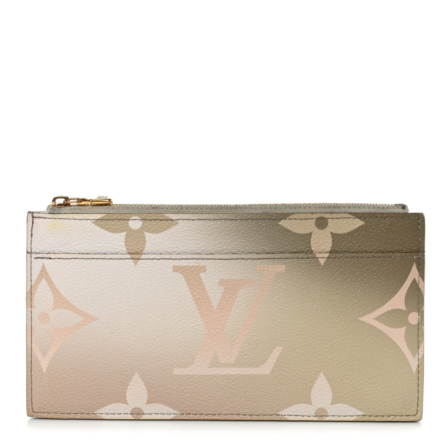 Monogram Giant Spring In The City Slim Purse Sunset Kaki
