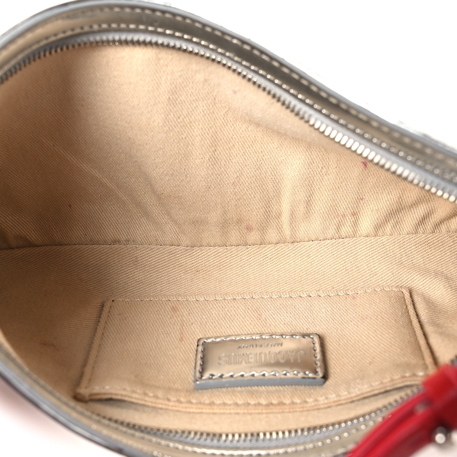 Metallic Calfskin Le Bisou Perle Silver