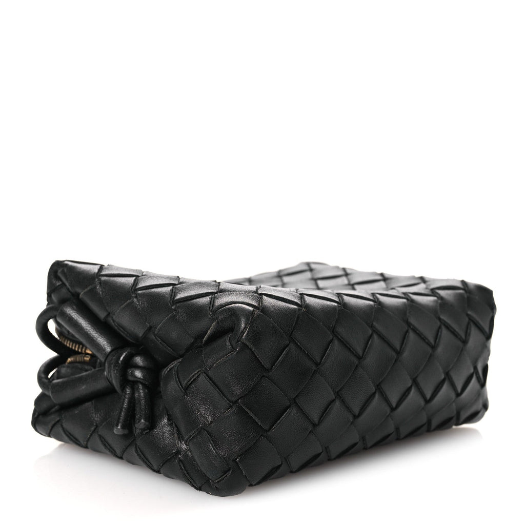 Nappa Intrecciato Mini Loop Camera Bag Black