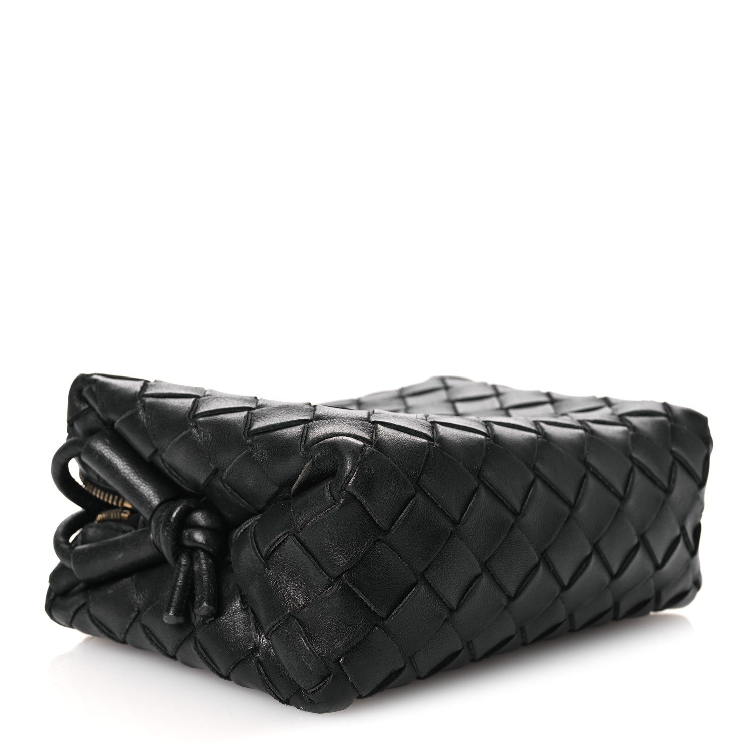Nappa Intrecciato Mini Loop Camera Bag Black