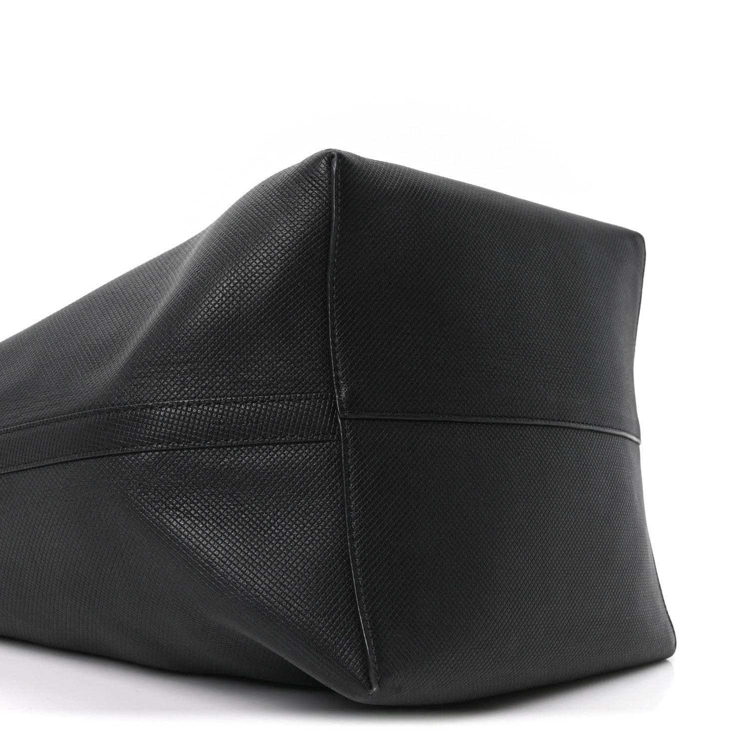 Grained Calfskin Large N/S Park Tote Black