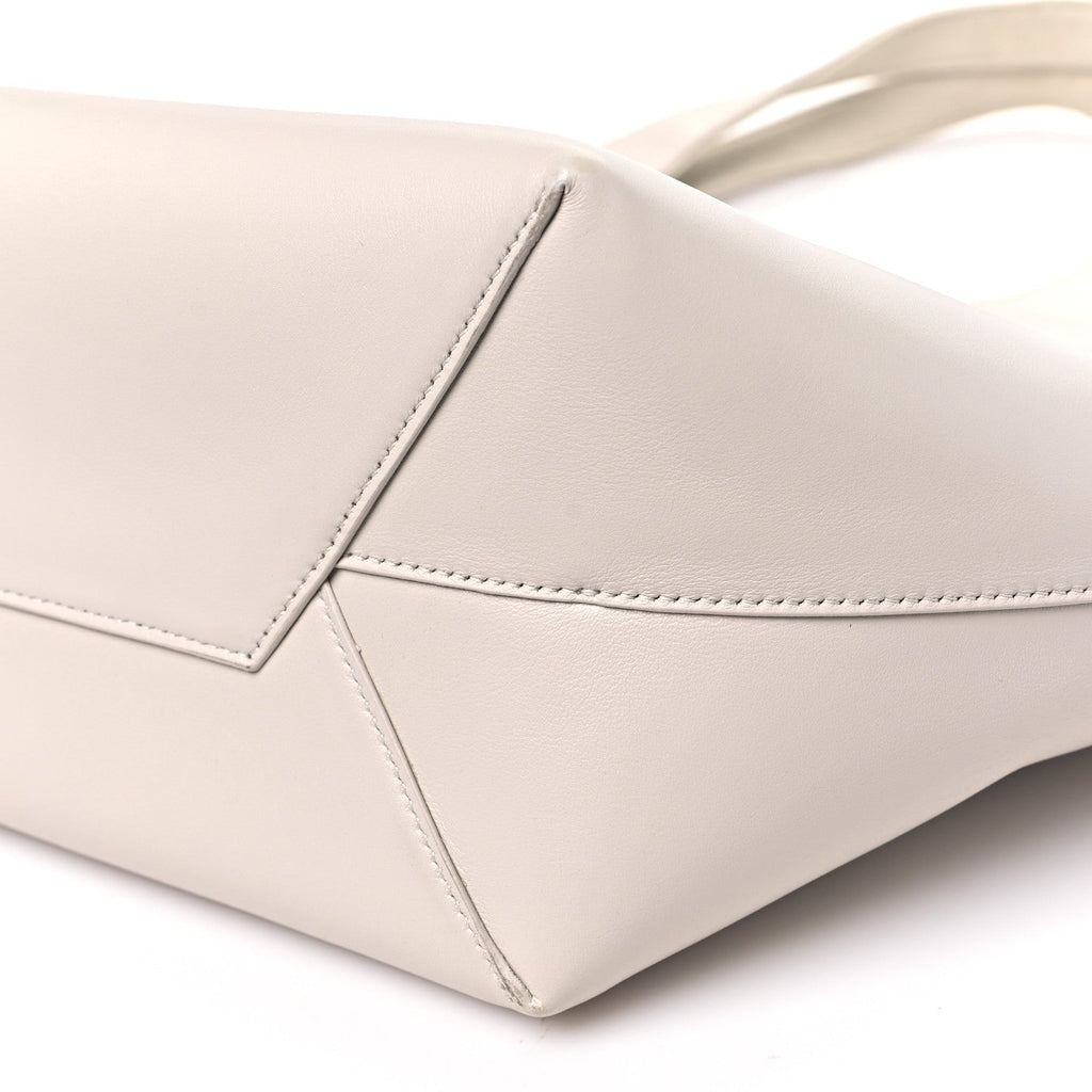 Smooth Calfskin Mary Kate Tote White