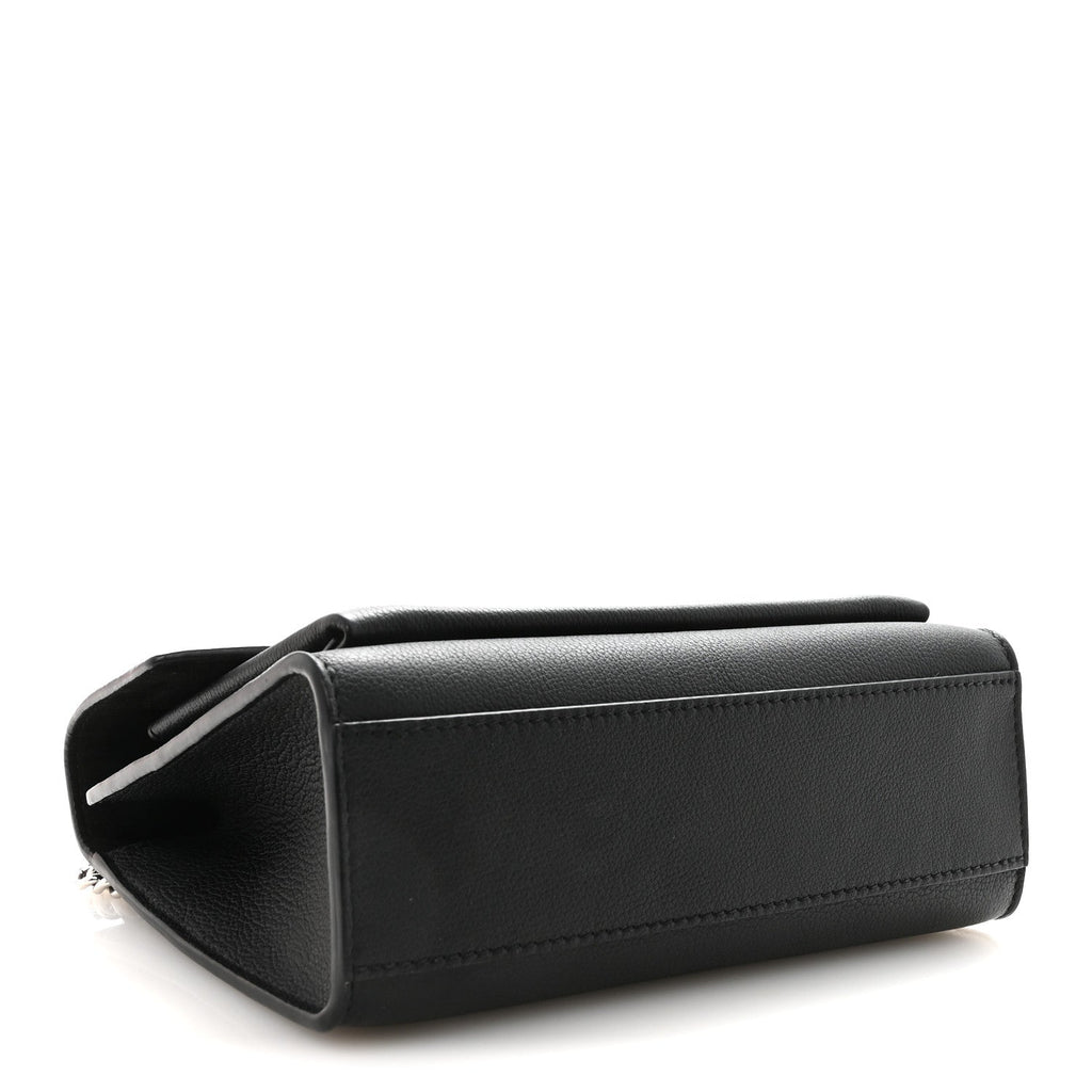 Soft Calfskin My Lockme Chain Bag BB Black