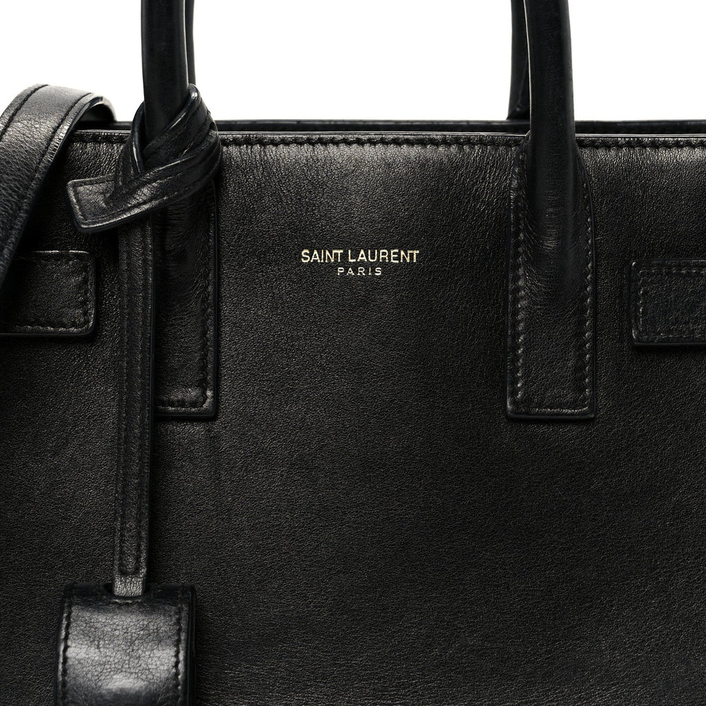 Calfskin Nano Sac De Jour Black