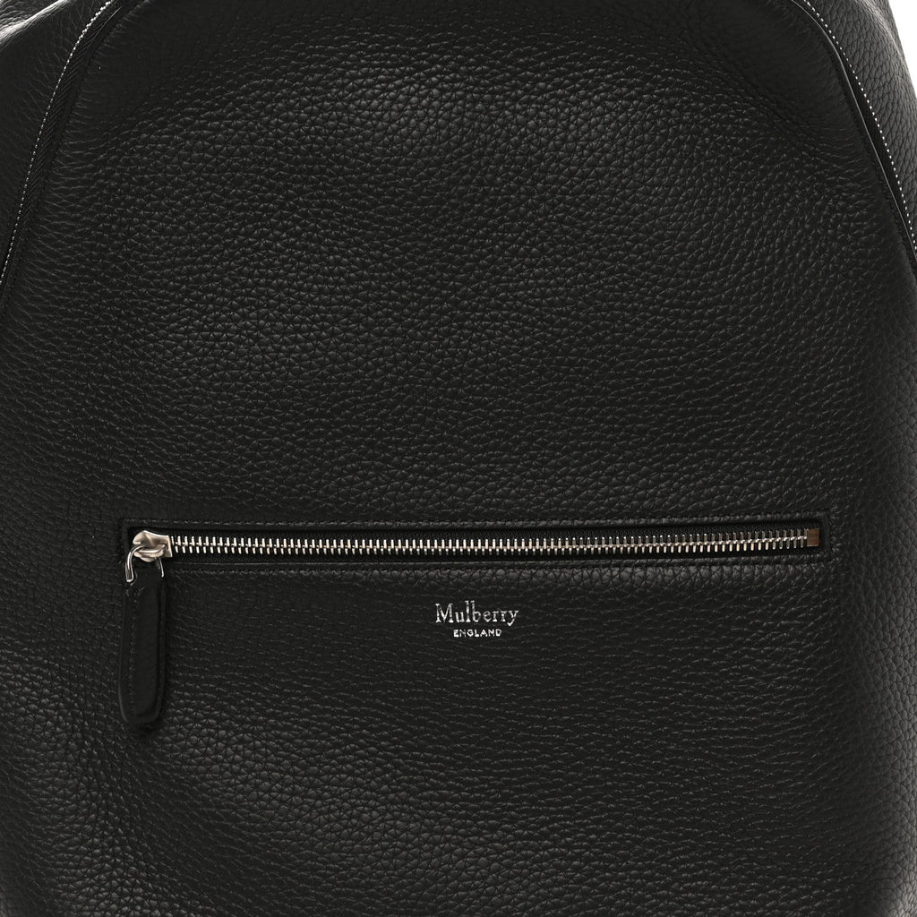 Heavy Grained Calfskin City Backpack Black