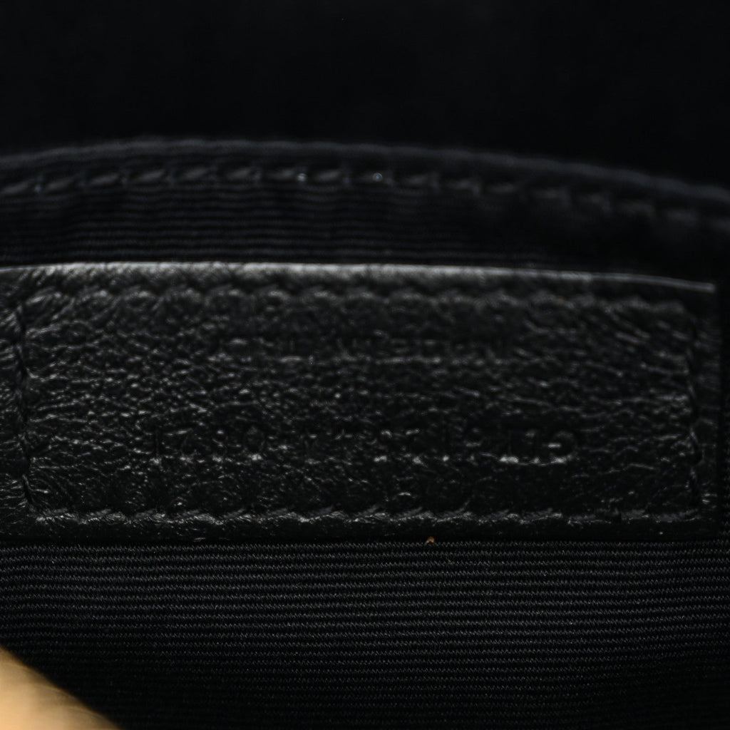 Suede Matelasse Monogram Lou Camera Bag Cinnamon