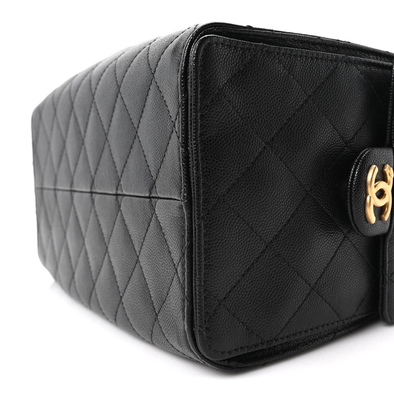 Caviar Quilted Small Chanel 25 Handbag Black