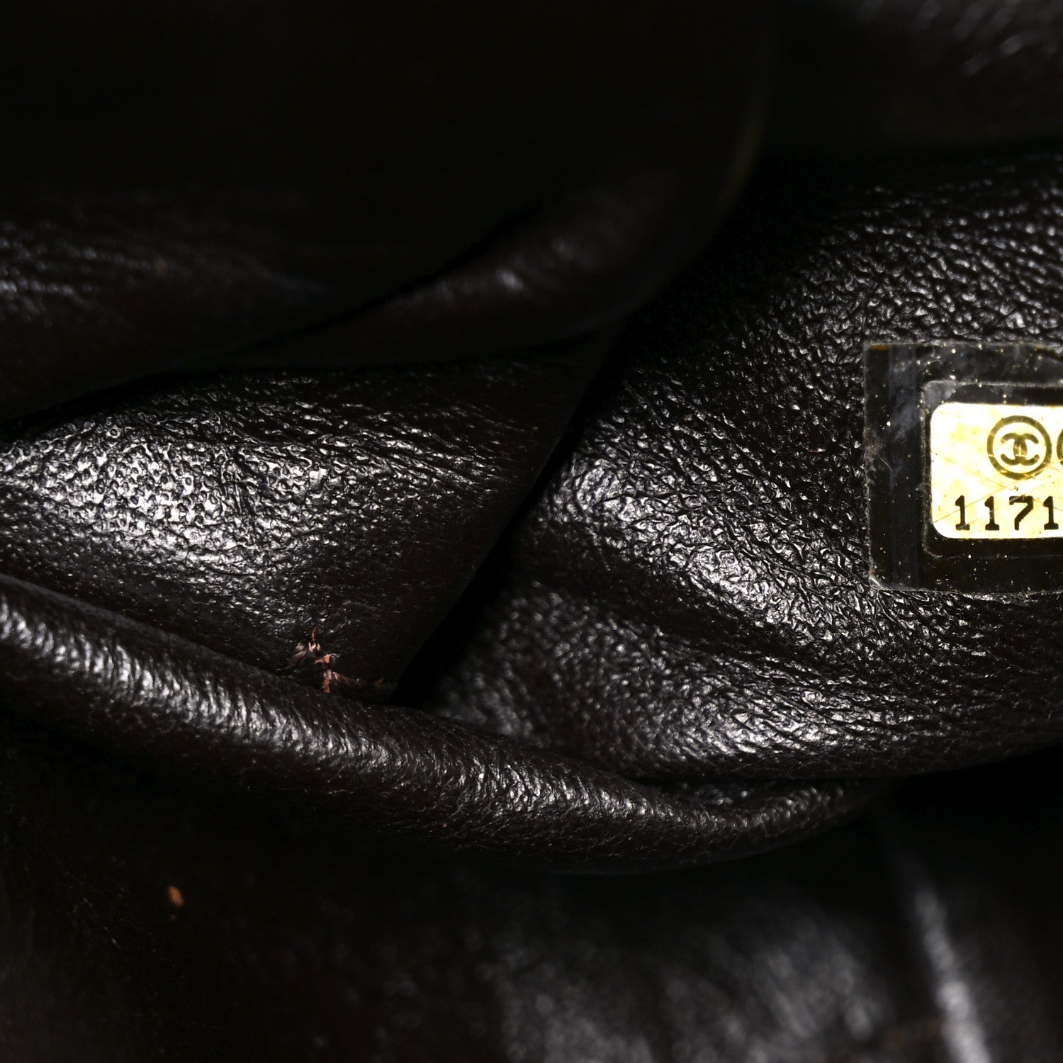 Caviar Quilted CC Timeless Bowler Dark Brown