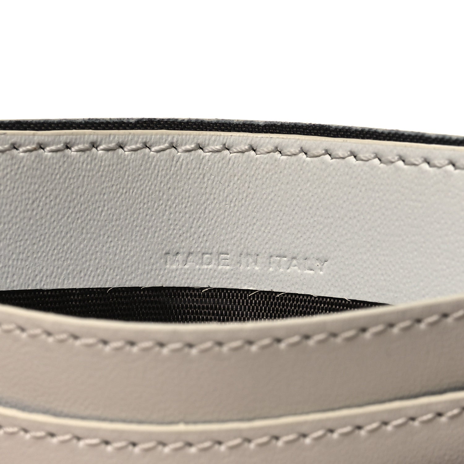 X MARC JACOBS Nappa Vitello King Logo Print holder White