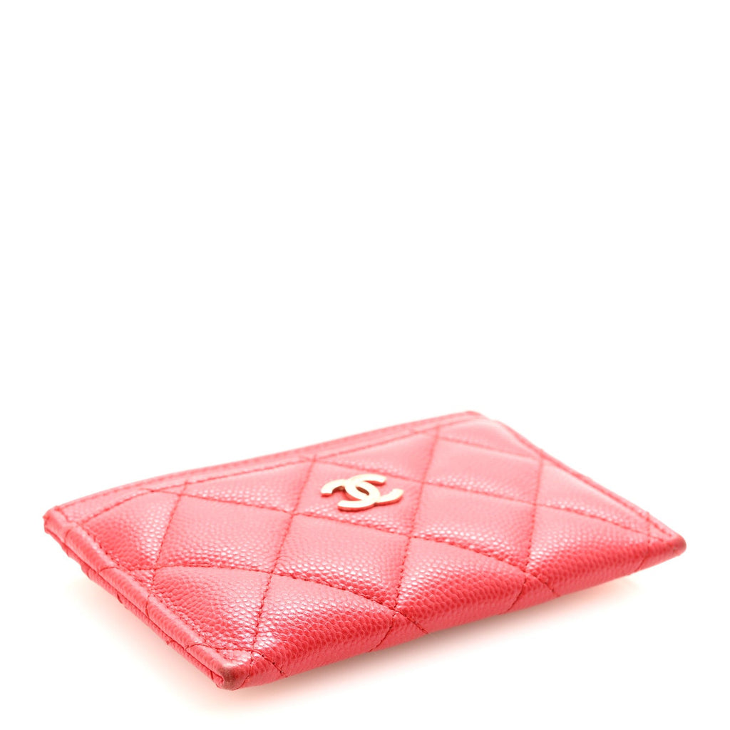 Caviar Quilted  Holder Red