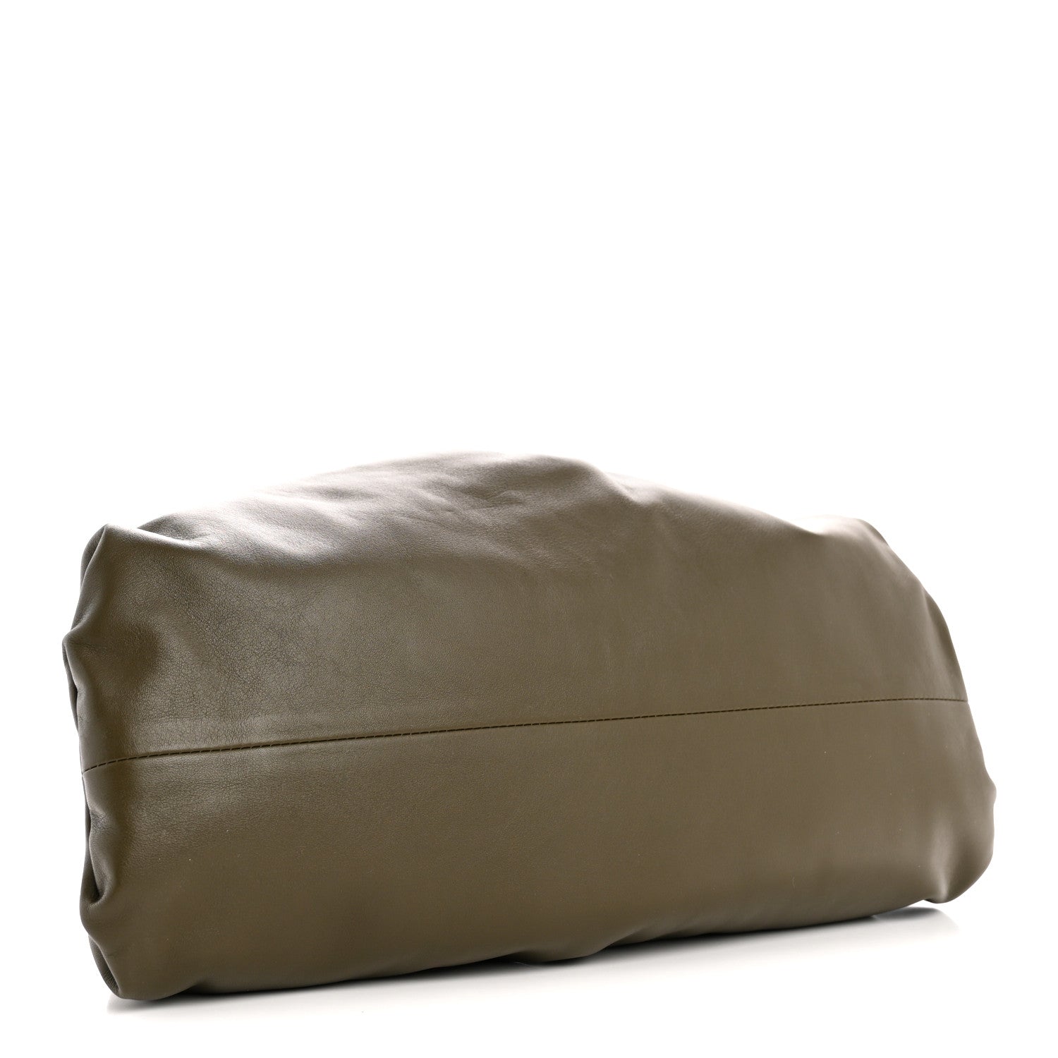 Smooth Butter Calf The Pouch Oversized Clutch Mustard