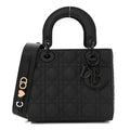 Ultra Matte Calfskin Cannage Small My ABCDior Lady Dior Black