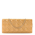 Patent Cannage Lady Dior Convertible Clutch Beige