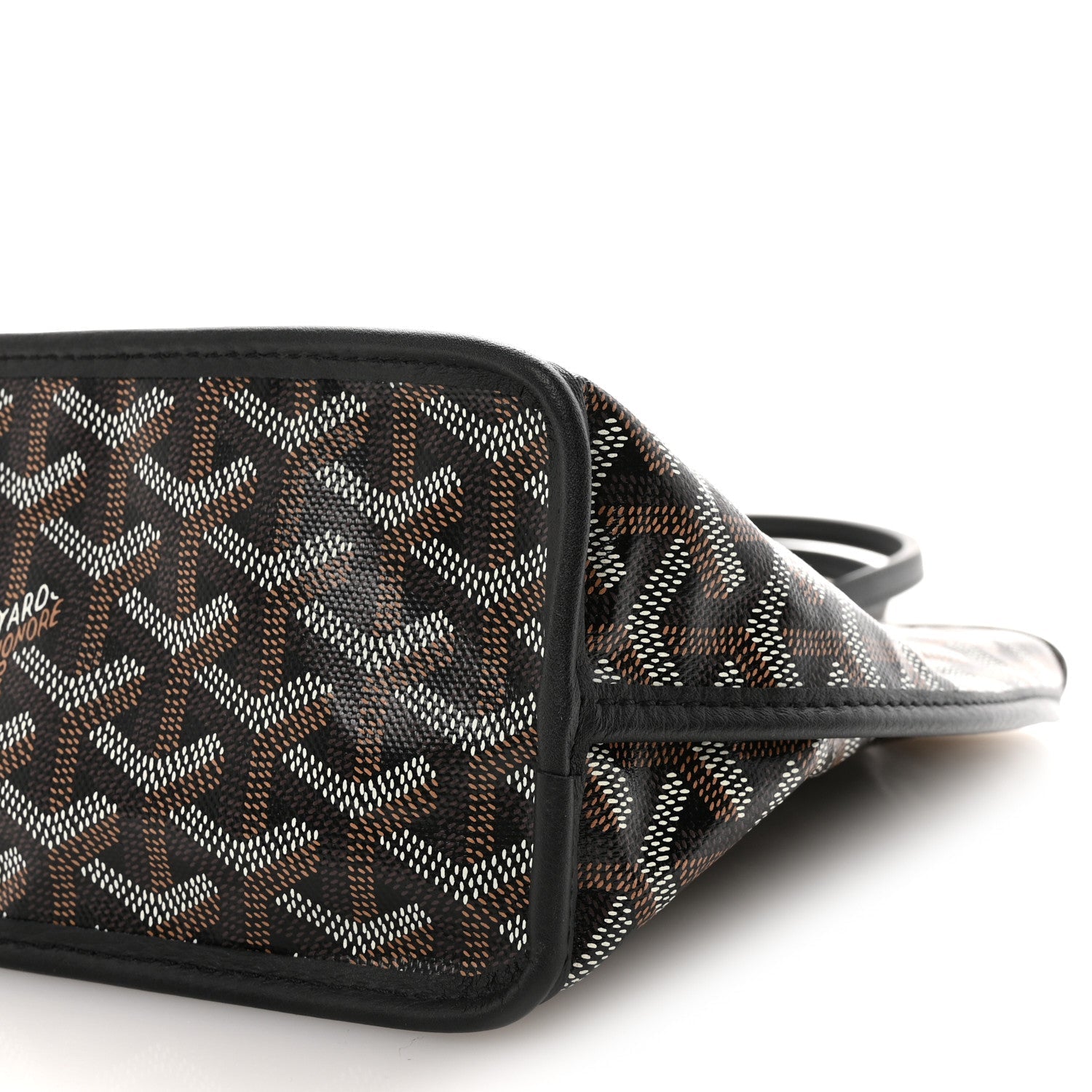 Goyardine Reversible Mini Anjou Black