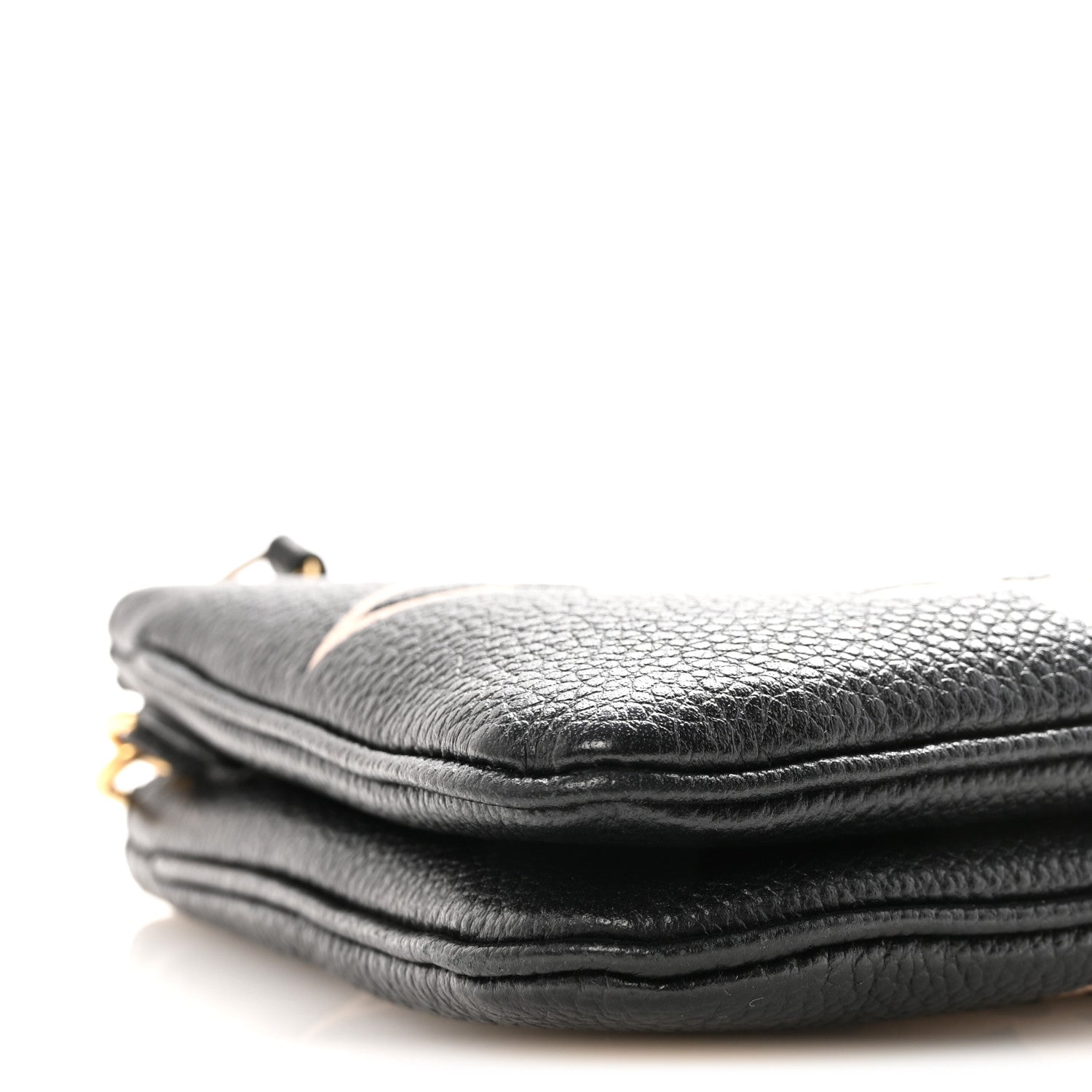 Empreinte Monogram Giant Double Zip Pochette Black Cream
