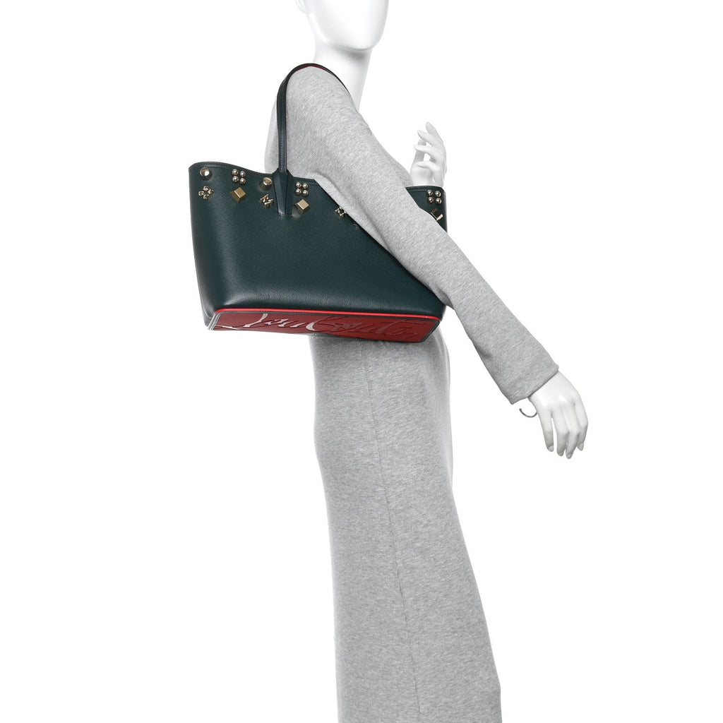 Calfskin Spikes Small East West Cabata Tote Vosges