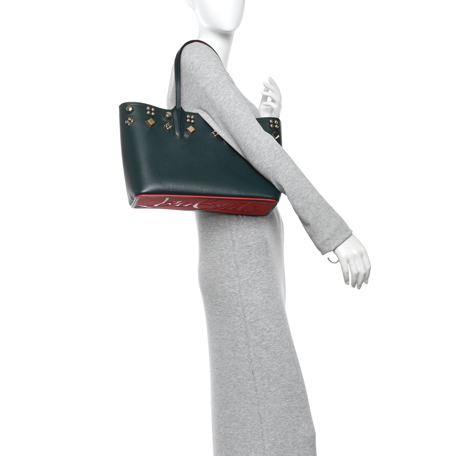 Calfskin Spikes Small East West Cabata Tote Vosges