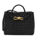 Nappa Intrecciato Small Andiamo Shoulder Bag Black