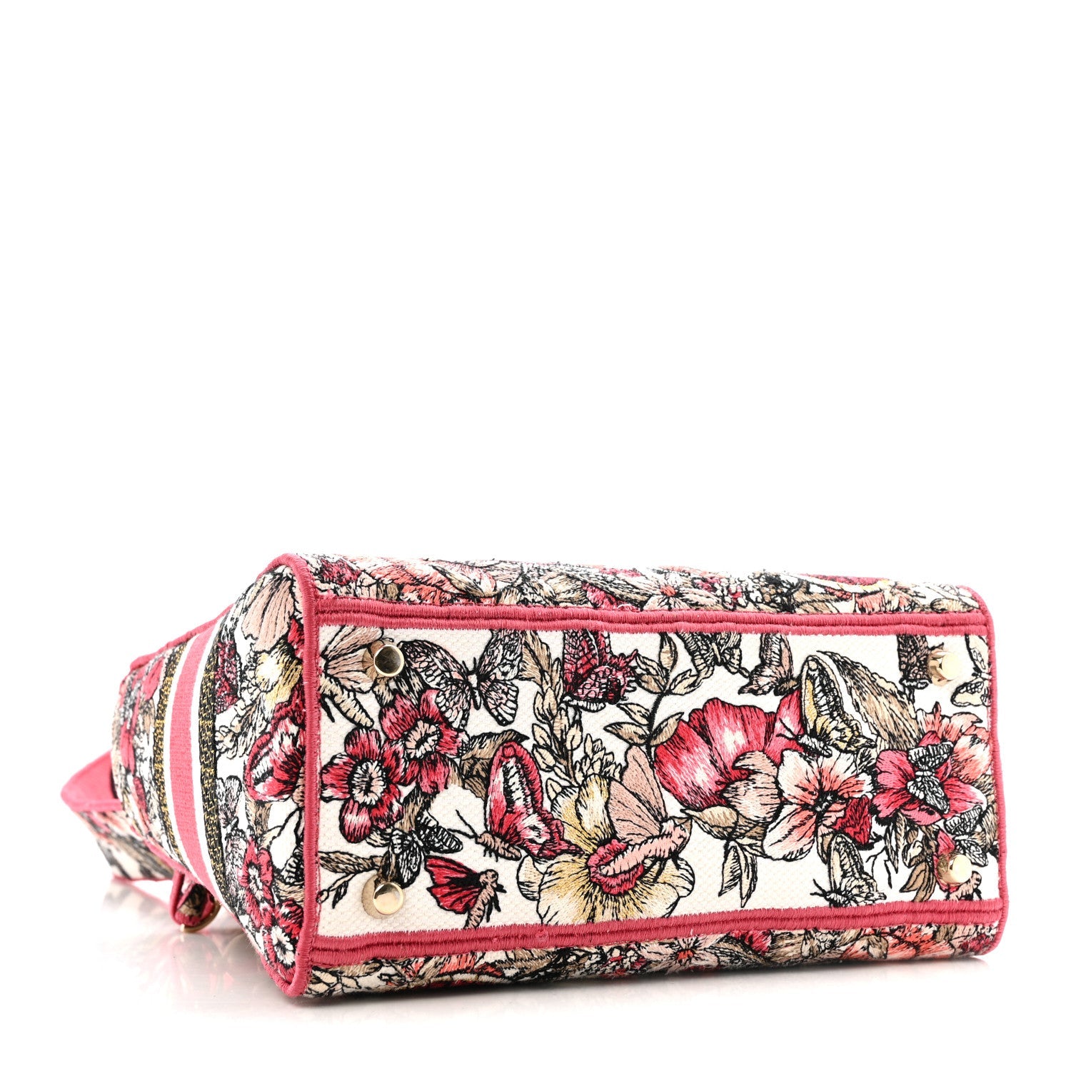 Canvas Embroidered Butterfly Print Medium Lady D-Lite  Multicolor