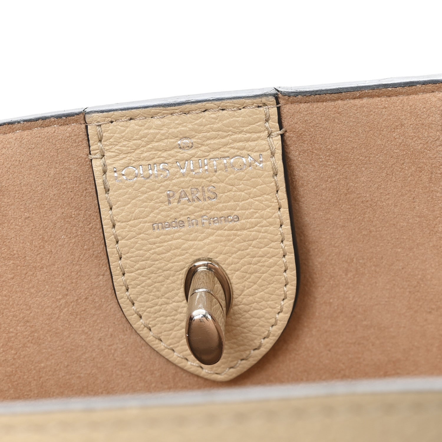 Calfskin Lockme Cabas Vanille Black