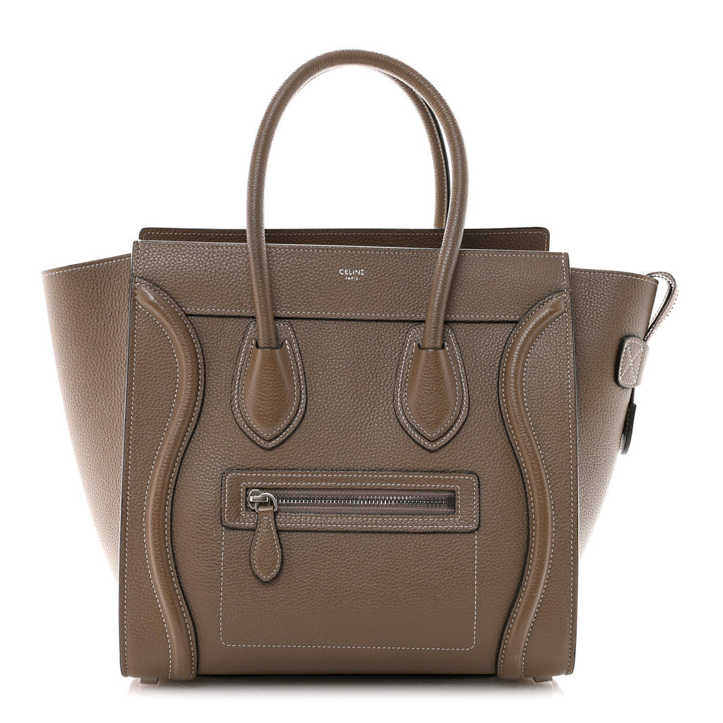 Drummed Calfskin Micro Luggage Souris