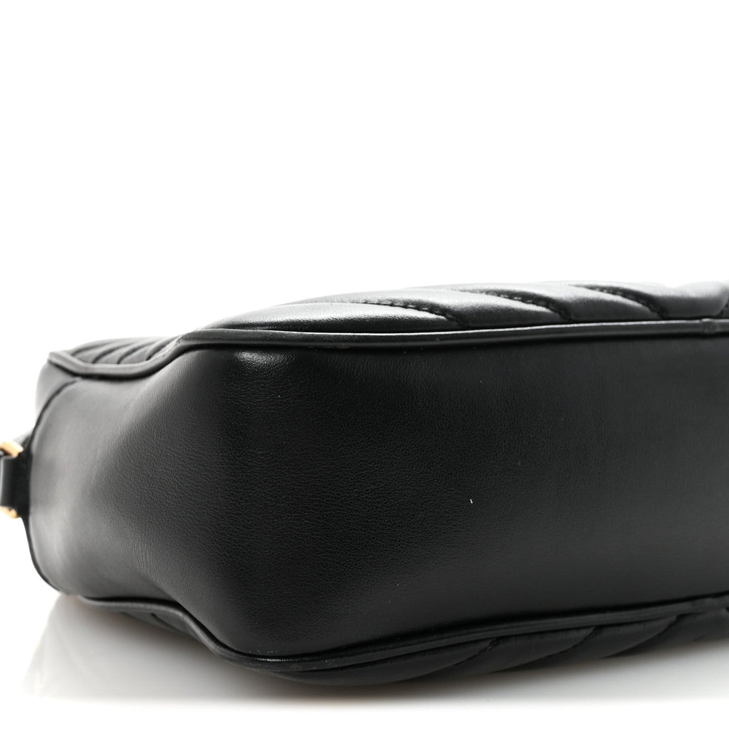 Calfskin Matelasse Monogram Lou Camera Bag Black