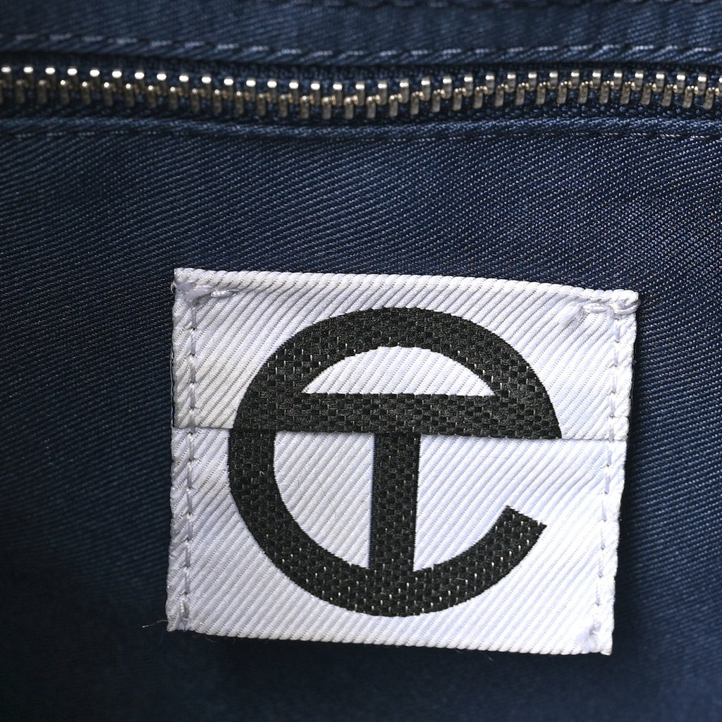 Vegan Leather Medium Shopping Bag Navy