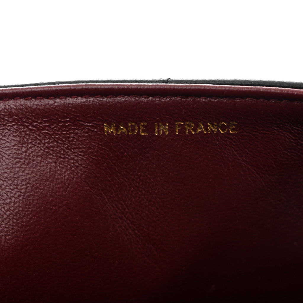 Lambskin Quilted Small Single Flap Black