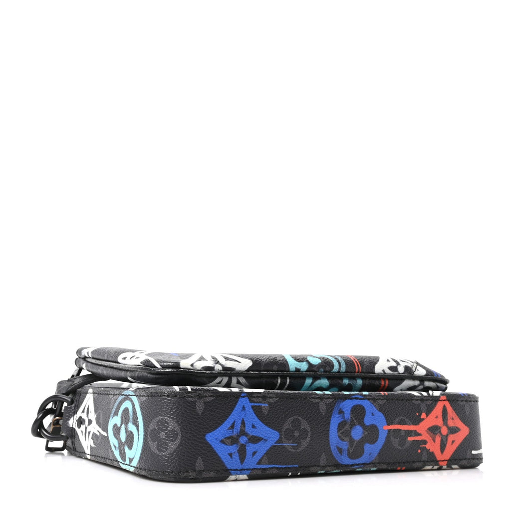 Monogram Eclipse LV Graffiti Trio Messenger Multicolor