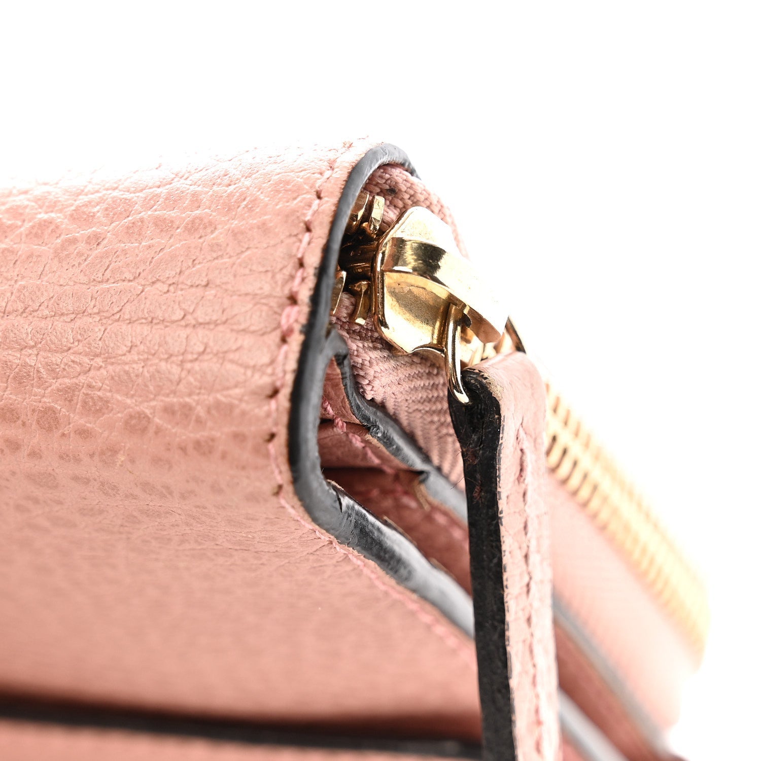Dollar Calfskin Interlocking G Continental Wallet Soft Pink