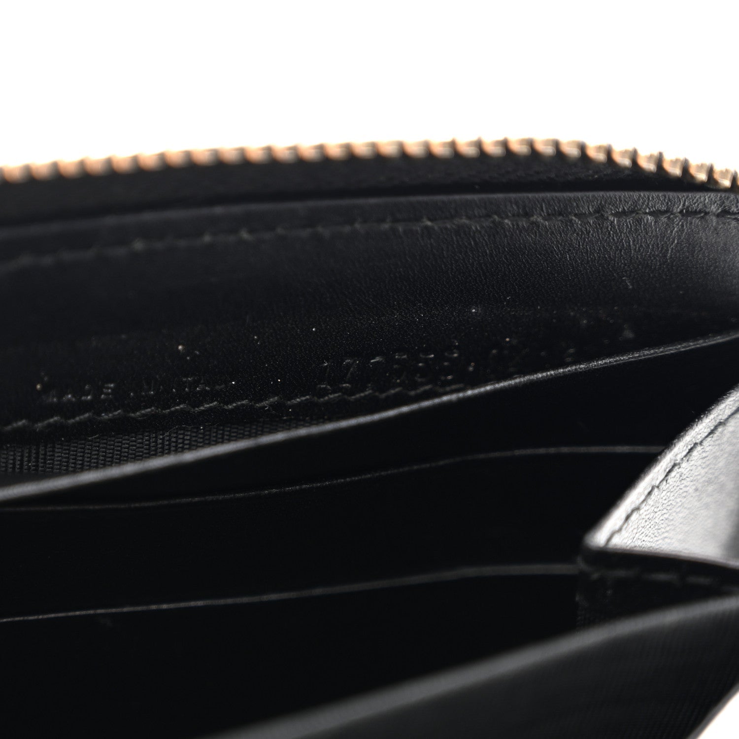 Textured Patent Monogram Belle De Jour Zip Around Wallet Black