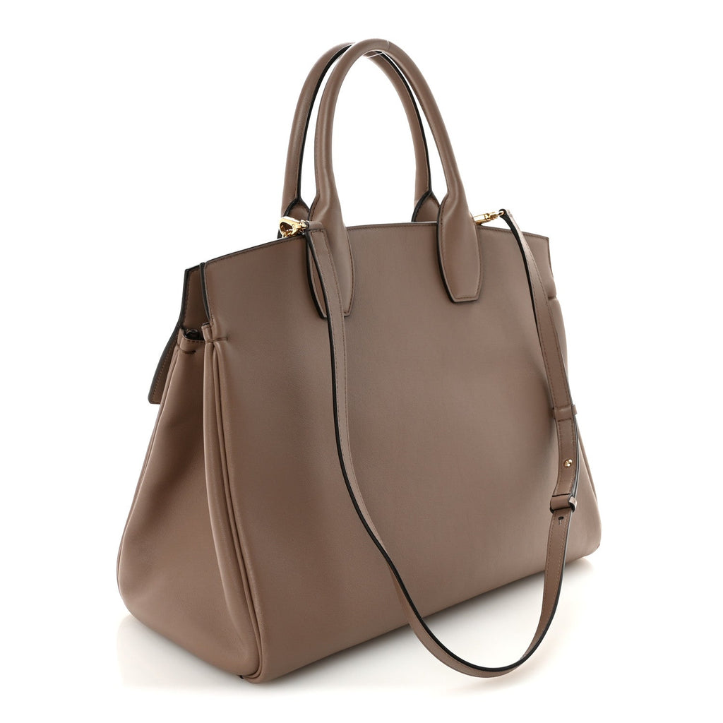Smooth Calfskin Large The Studio Bag Caraway Seed