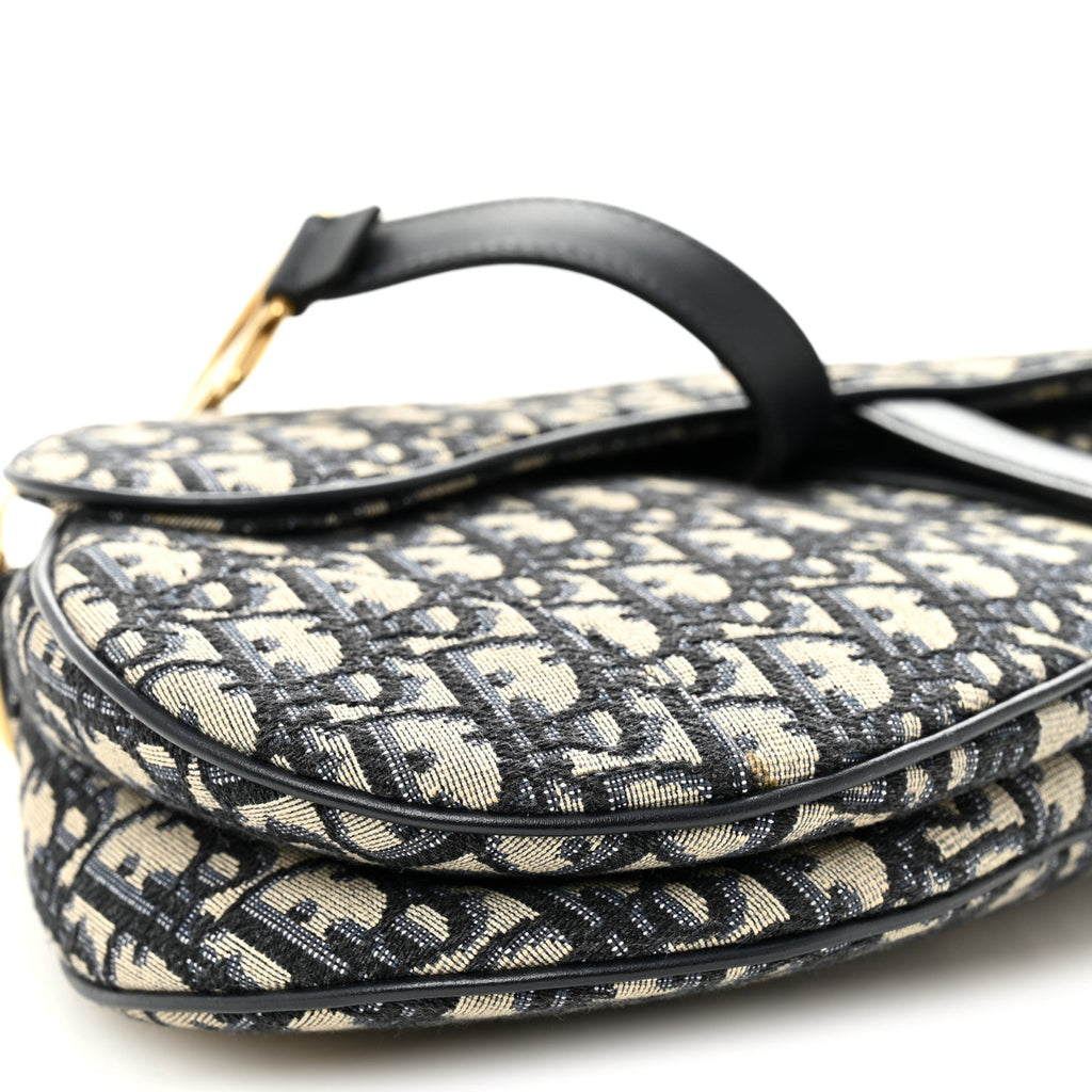 Oblique Saddle Bag Blue