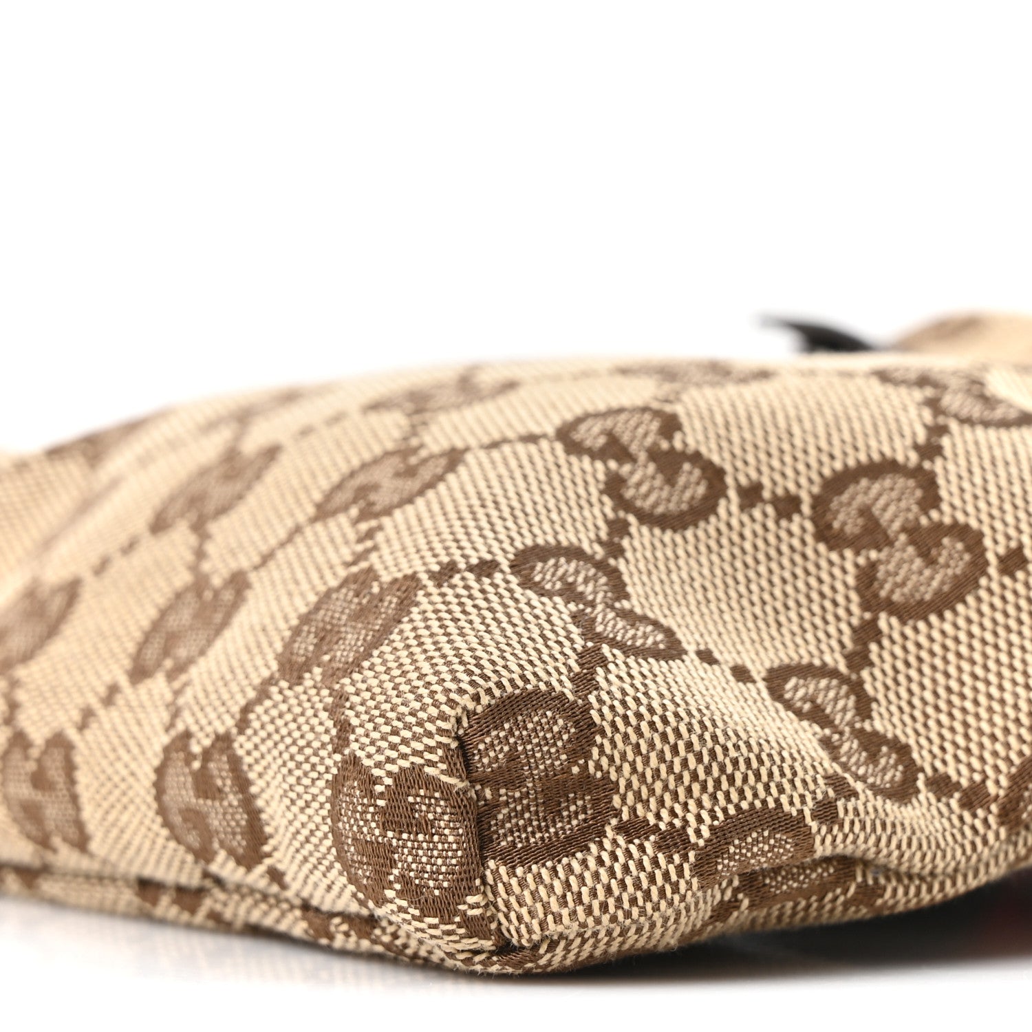 Monogram Web Belt Bag Dark Brown