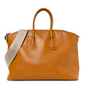 Box Calfskin Antigona Sport Top Handle Bag Pumpkin