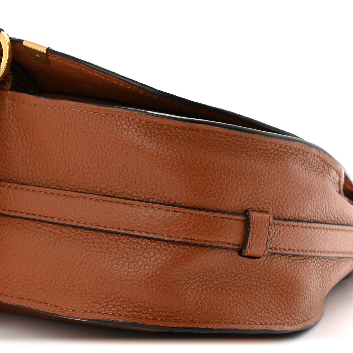 Calfskin Medium Marcie Round Crossbody Bag Tan