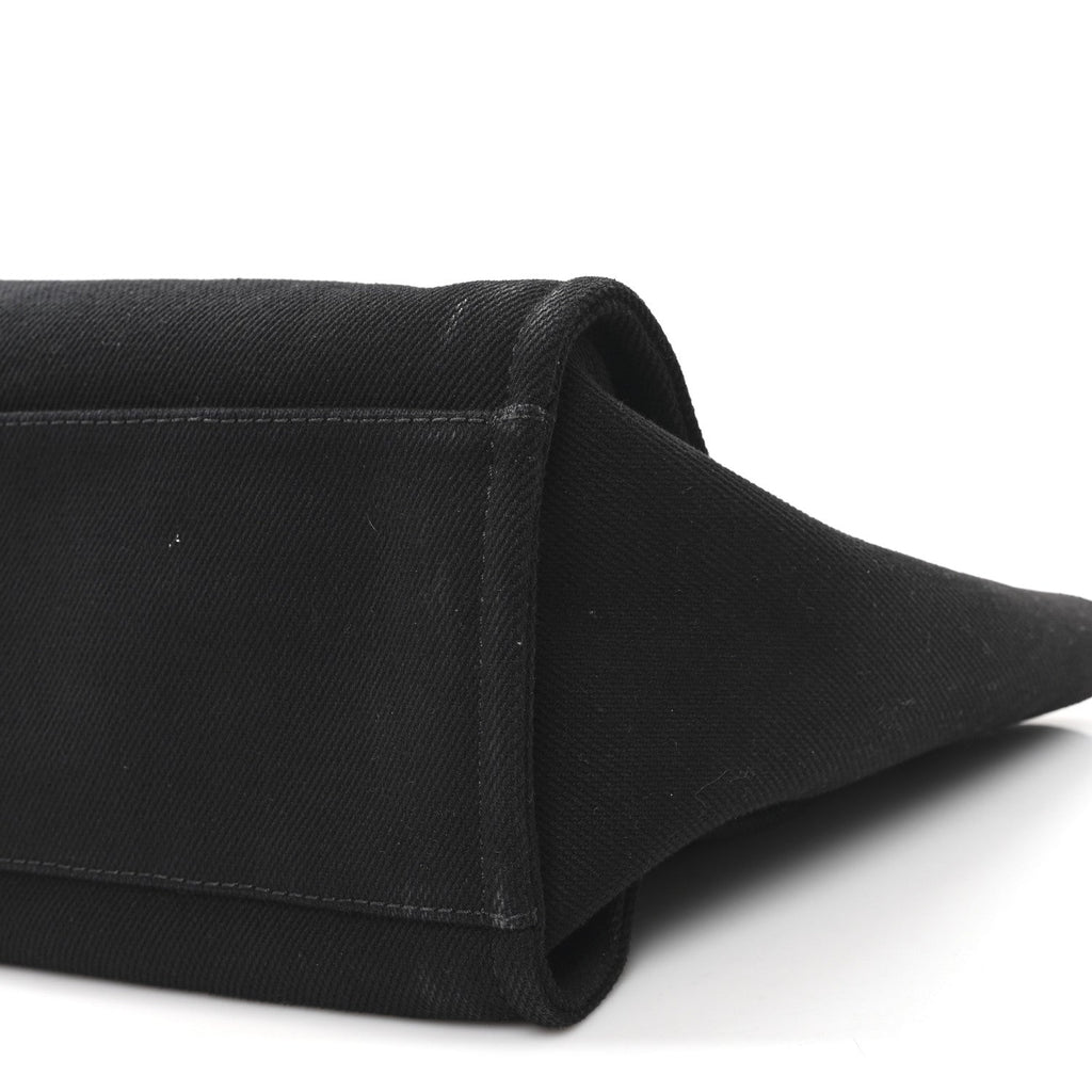 Canvas Pearl Medium Deauville Tote Black